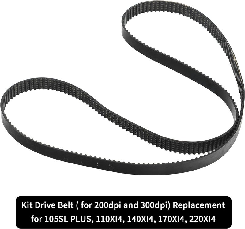 eecee 45189-5 Main Drive Belt for Zebra 105SL 105SL Plus 110Xi3 140Xi3 160Xi3 170Xi3 220Xi3 110Xi4 140Xi4 170Xi4 220Xi4 Thermal Label Printer 203dpi 300dpi, Replacement Transfer Belt P/N: 45189-22 - Image 2